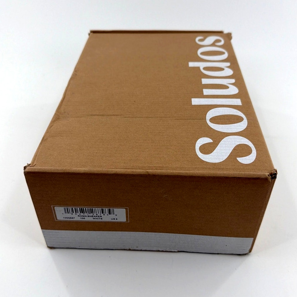 Soludos Women's White Leather Roma Retro Sneakers Size 8 — image 2 of 8